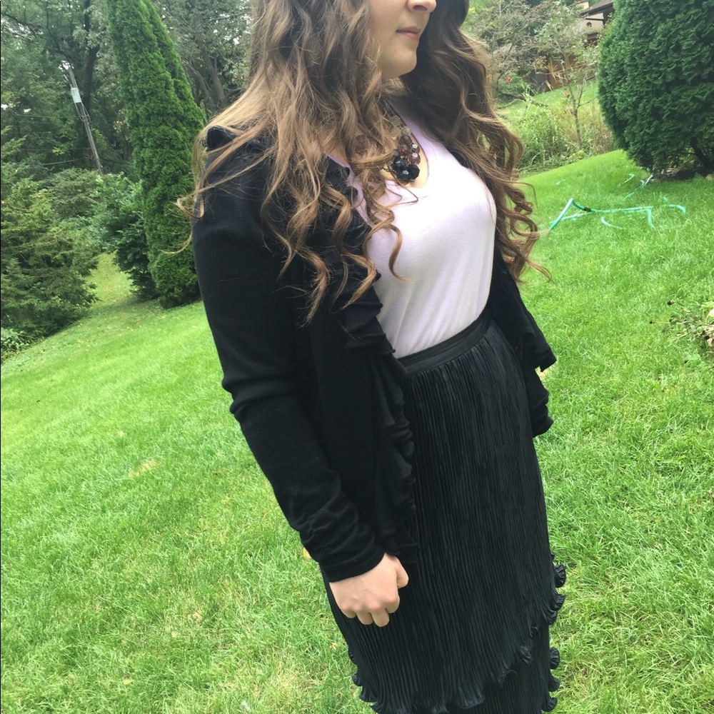 Dressy black skirt. Anne Hobbs